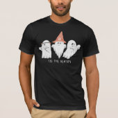 Ghosts Tis The season Fall Halloween Tシャツ (正面)