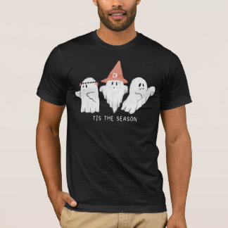 Ghosts Tis The season Fall Halloween Tシャツ