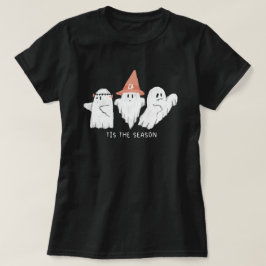 Ghosts Tis The season Fall Halloween Tシャツ