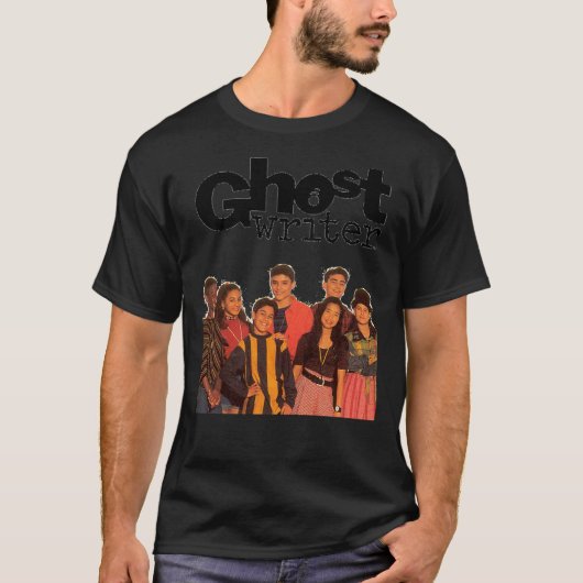 Ghostwriter 90sテレビ番組キャストヴィンテージ90sスタイルログ tシャツ (正面)