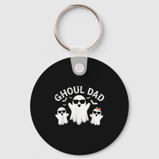 Ghoul Dad Vintage Daddy Ghost Funny Halloween  キーホルダー (正面)