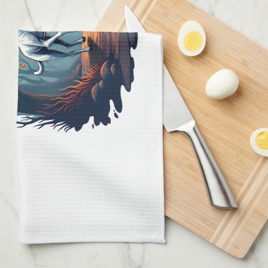 Ghoul Greyhound Dash キッチンタオル (四つ折り)