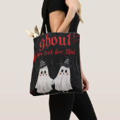 Ghoul You Look Boo-tiful  Funny Halloween Tote Bag トートバッグ (クローズアップ)