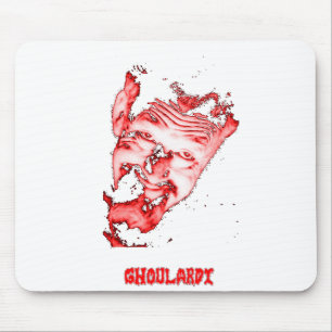 Ghoulardiの(赤くか透明な)カスタマイズ可能なマウスパッド マウスパッド