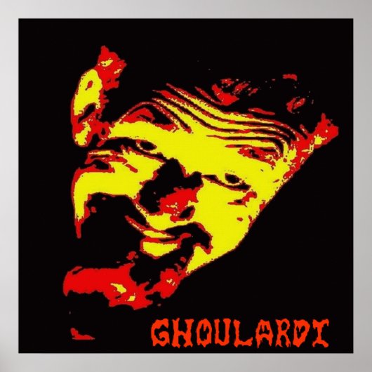Ghoulardi（赤/黄）マットポスター ポスター (正面)