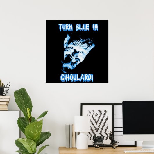 Ghoulardi  (Turn Blue) Customizable Matte Poster ポスター (ホームオフィス)