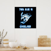 Ghoulardi (Turn Blue) Customizable Matte Poster ポスター (キッチン)
