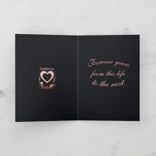 Ghoulentines Day Altar To A Macabre Romance カード (内部)