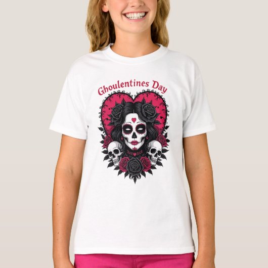Ghoulentines Day Gothic Fusion of Valentine  Tシャツ (正面)