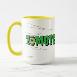 Ghoulishly Fun Funny Rippin' Zombie Halloween  マグカップ