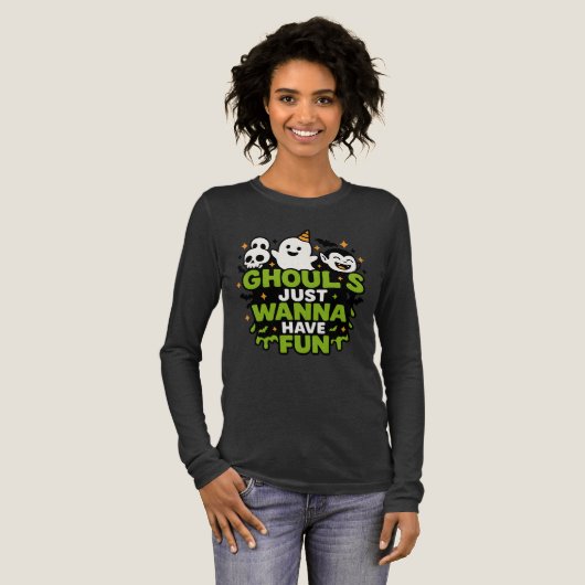 Ghouls Have Fun トライブレンドTシャツ (正面全体)
