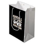 Ghouls Just Wannaおもしろい- Halloween Basicスタイル ミディアムペーパーバッグ (正面アングル)