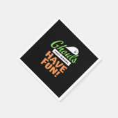 Ghouls Just Wannaおもしろい- Halloween Ghouls Funn スタンダードカクテルナプキン (角)