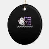 Ghouls Just Wanna Have おもしろい – 衣装を着たナマケモノ セラミックオーナメント (左)