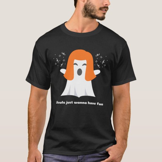 Ghouls Just Wanna Have Fun Cool  Halloween Tシャツ (正面)