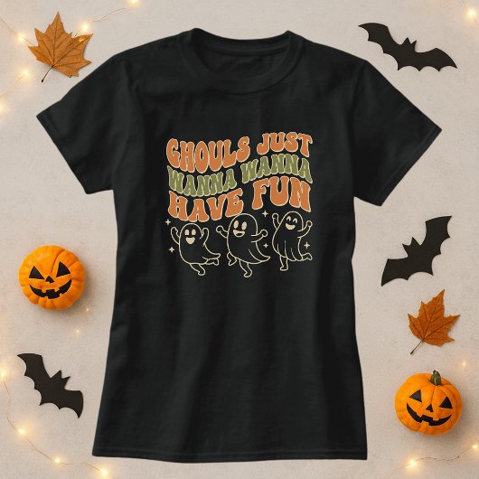  Ghouls Just Wanna Have Fun Ghost Halloween Party  Tシャツ