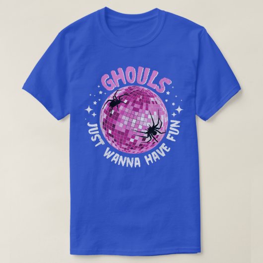 Ghouls Just Wanna Have Fun Spiders Night Out Boys  Tシャツ (デザイン正面)