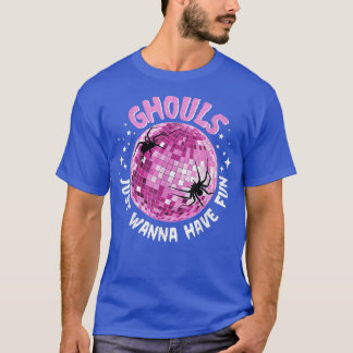 Ghouls Just Wanna Have Fun Spiders Night Out Boys  Tシャツ