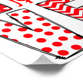 Ghound Valentines Day Love Valentine Cute Heart  ポスター (角)