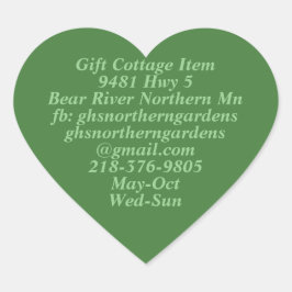 GHSノーザンガーデンズ情報プレーンハート ハートシール