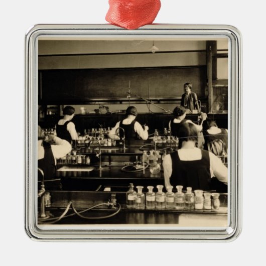 GIのためのロンドンの初等中学校の科学のレッスン メタルオーナメント (正面)