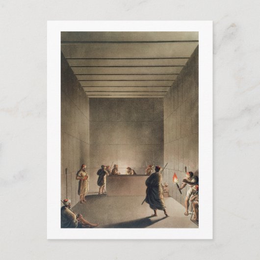 Giのピラミッドに素晴らしあるChamberとSarcophagus ポストカード (正面)