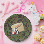 GIカモフラージトップシークレットソルジャーパーティープレート ペーパープレート (パーティー)