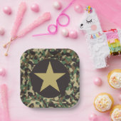 GIカモフラージュソルジャージョー軍隊パーティープレート ペーパープレート (パーティー)