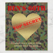 GIカモフラージュパーティー心のこもったワインラベル ワインラベル (シングルラベル)