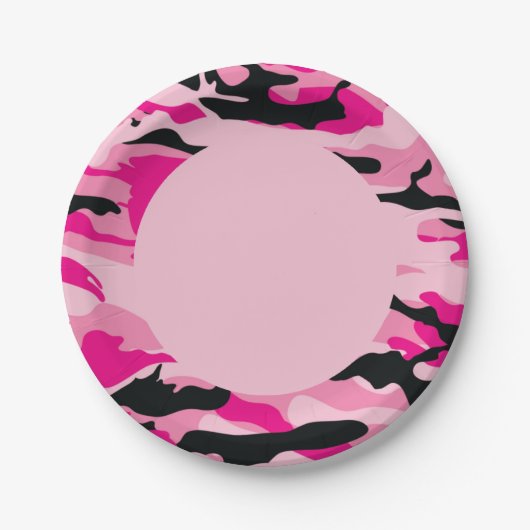 GIジェーン軍隊迷彩パーティープレート ペーパープレート (正面)
