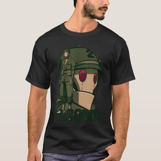 GIロボットショーケースガール Tシャツ (正面)
