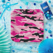 GI JANE軍隊カモフラージカクテルパーティープレート ペーパープレート (パーティー)