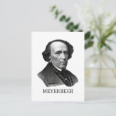 Giacomo Meyerbeer，ブラック ポストカード (スタンド正面)