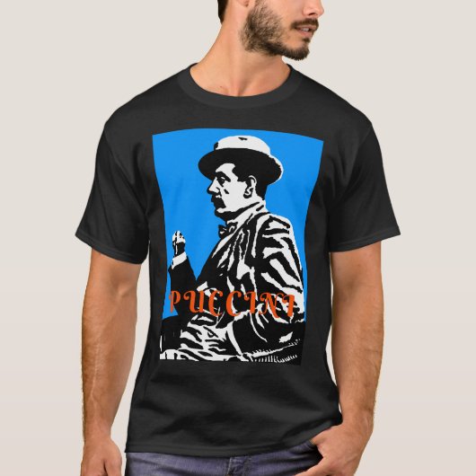 Giacomo Puccini (1858 1924)デジタル化 Tシャツ (正面)
