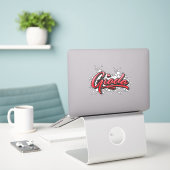 Giada red Heart Graffiti Aufkleber Sticker シール (デスク上のノートパソコン)