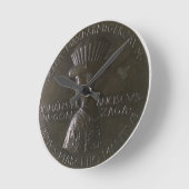 Gianfrancesco Gonzaga (13を描写するポートレートメダル ラウンド壁時計 (傾斜)