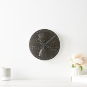 Gianfrancesco Gonzaga (13を描写するポートレートメダル ラウンド壁時計 (ホーム)