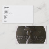 Gianfrancesco Gonzaga (13を描写するポートレートメダル 名刺 (正面/裏面)
