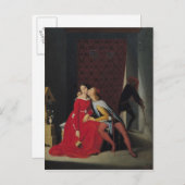 Gianiottoはパオロとフランチェスカを発見, 1814 ポストカード (正面/裏面)