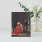 Gianiottoはパオロとフランチェスカを発見, 1814 ポストカード (スタンド正面)