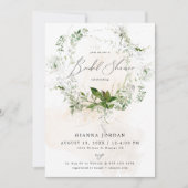 GIANNAイーサーアルグリーンリーガーデンブライダルシャワー 招待状 (正面)