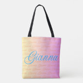 Gianna繰り返し名前のパターン トートバッグ (裏面)