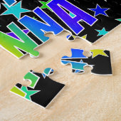 「GIANNA」名、おもしろい「ハッピーバースデー」 ジグソーパズル (側面)