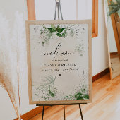 GIANNA Boho Etherial Greenery Wedding Welcome ポスター