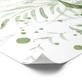 GIANNA Boho Etherial Greenery Wedding Welcome ポスター (角)