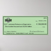 Giant 空白の Check for Sweepstakes & Awards ポスター (正面)