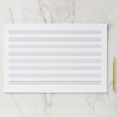 Giant 12" x 18" Medium Rule Music Biotted ペーパーパッド (インサイチュ)