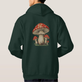 Giant Amanita Mushroom Art | Retro Graphic Print パーカ