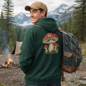 Giant Amanita Mushroom Art | Retro Graphic Print パーカ