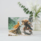 Giant Bodo Confronts Princess Rosstrappe Watercolo ポストカード (スタンド正面)